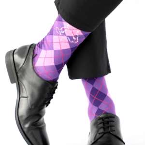 purple pink argyle by Spirit Sox