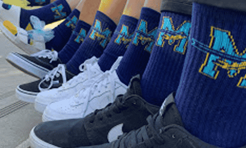 School Mascot Custom Socks by Spirit Sox USA