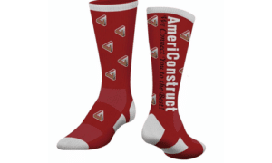 custom socks made for AmeriConstruct