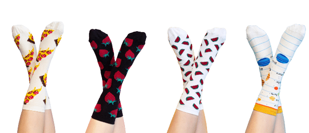 socks with different designs