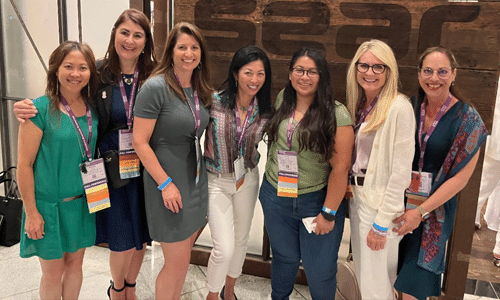 Lisa with other women business owners at a conference