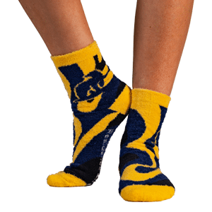 fuzzy quarter crew socks