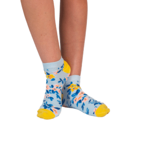 Cute Flower Print Ankle Socks For Sale