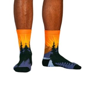 Mountain Sunset Socks for Sale