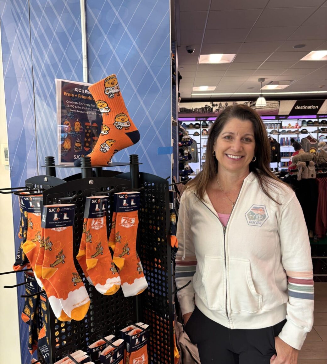 Spirit Sox Made SJC Airport Custom Socks!