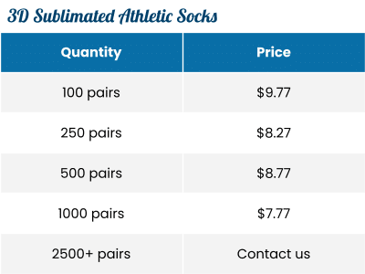 Cost of Bulk Custom 3D Sublimation Socks Cost of Bulk Custom 3D Sublimation Socks
