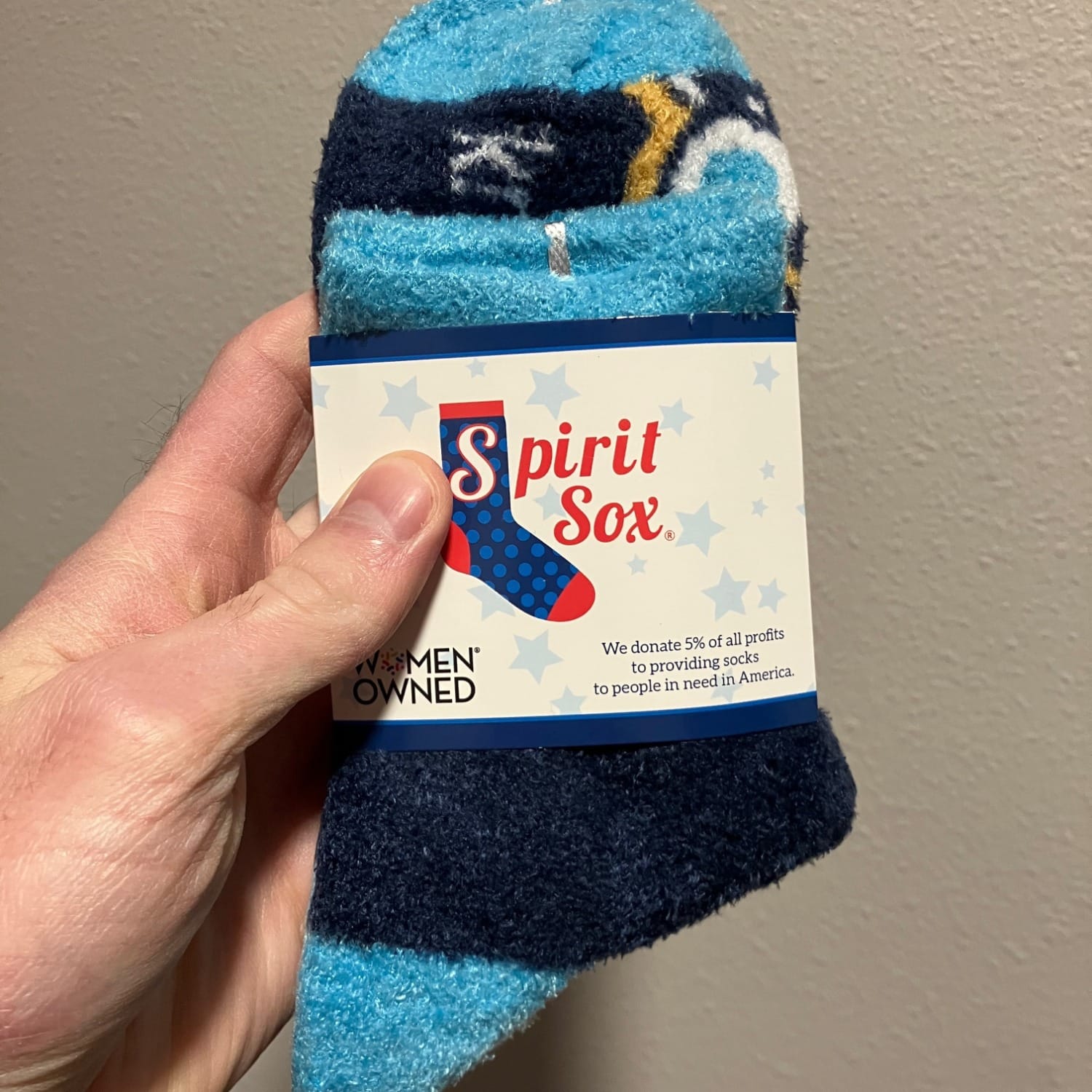 a pair of custom sock by spirit sox usa