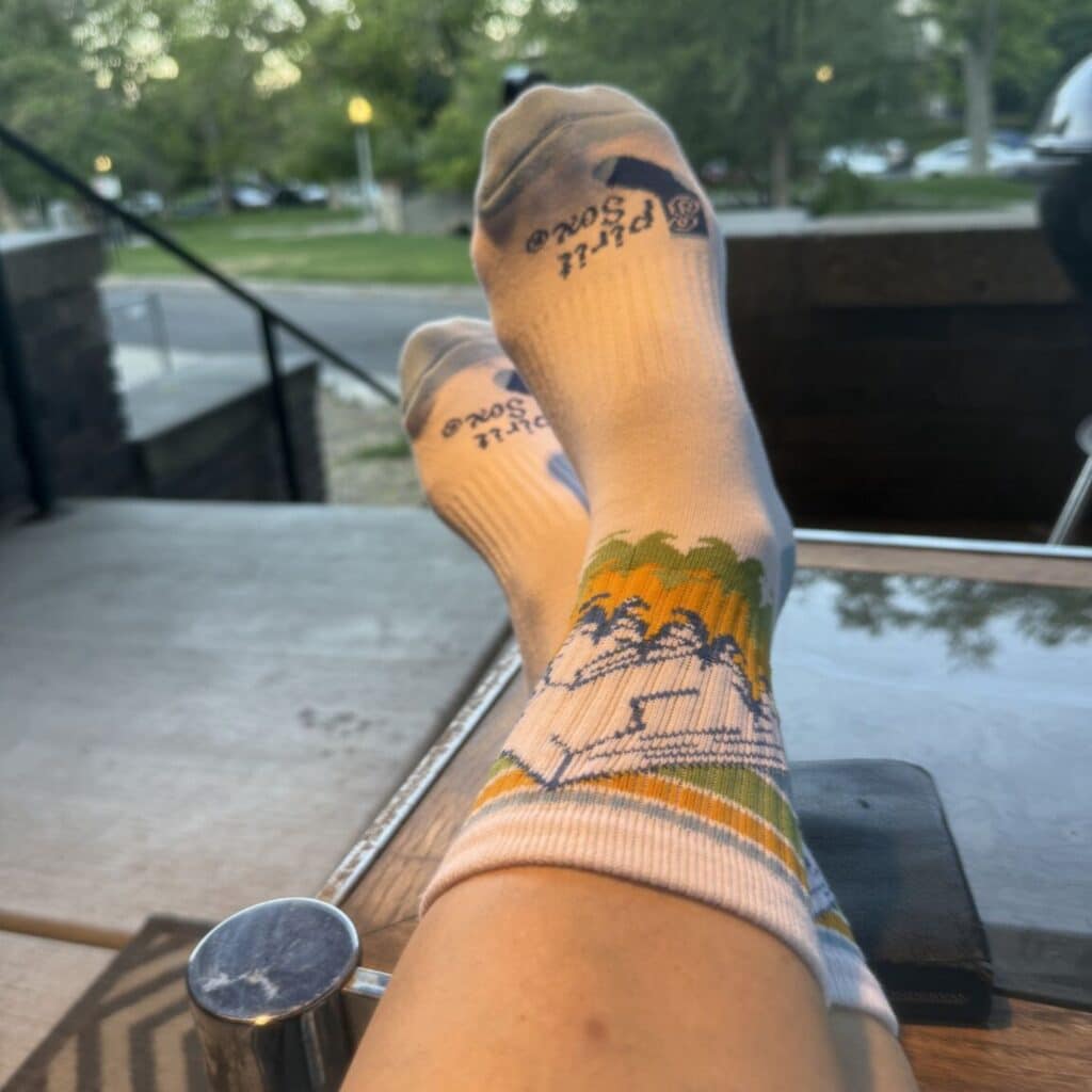 sock with custom logo from spirit sox