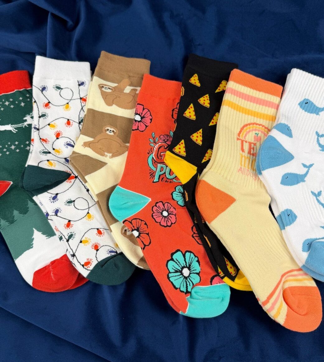 various types of custom socks