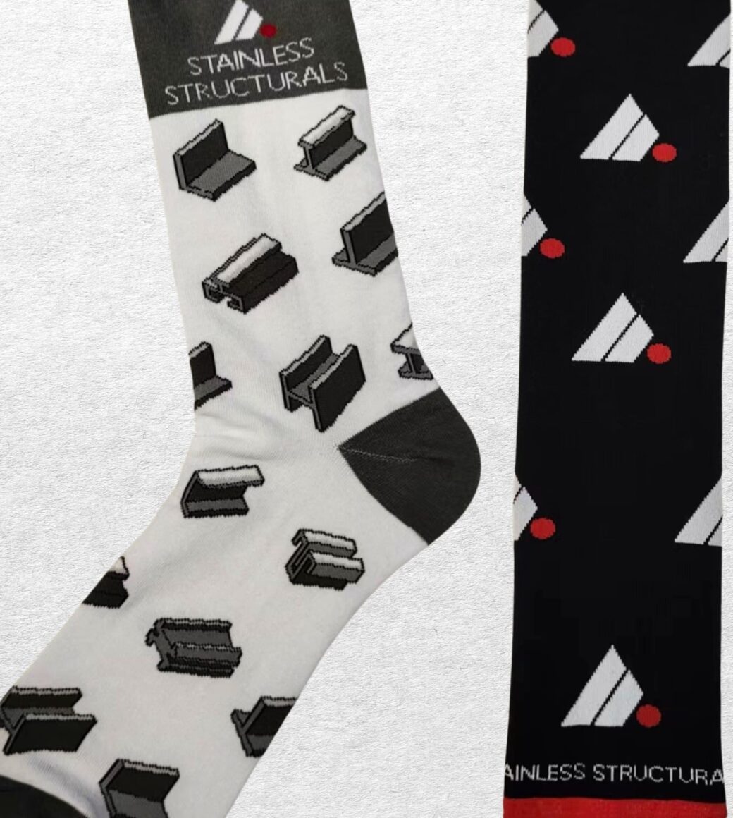 custom safety socks with company logo