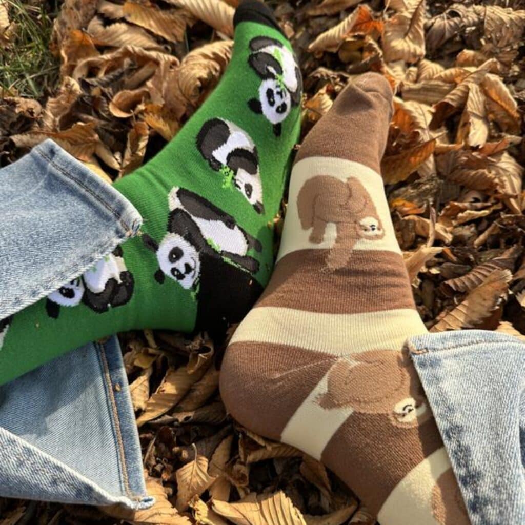 unique corporate swag socks from spirit sox with cute animal patterns