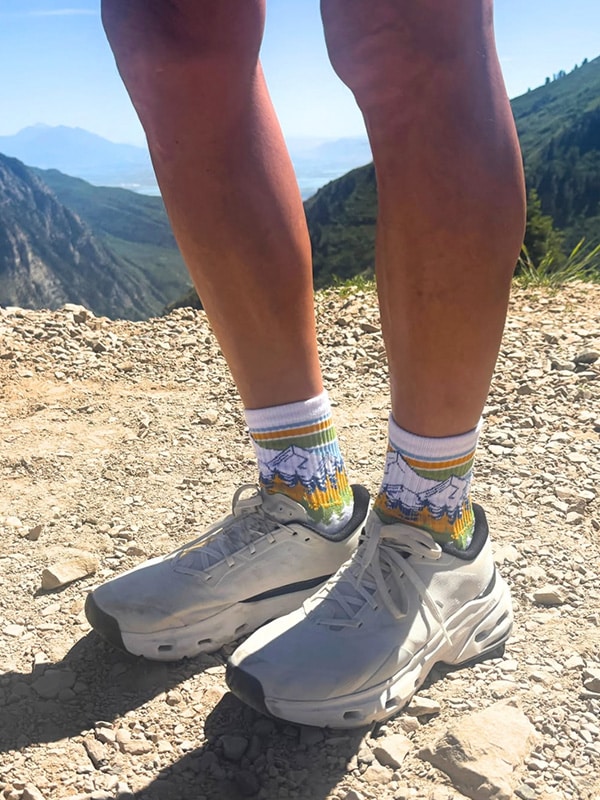 custom half crew socks by spirit sox with company logo
