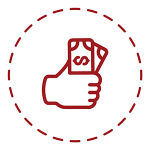 handful of money icon