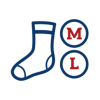 sock icon with medium and large sizes listed
