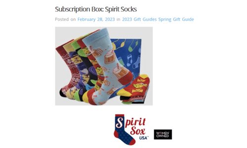 Lisa's subscription socks